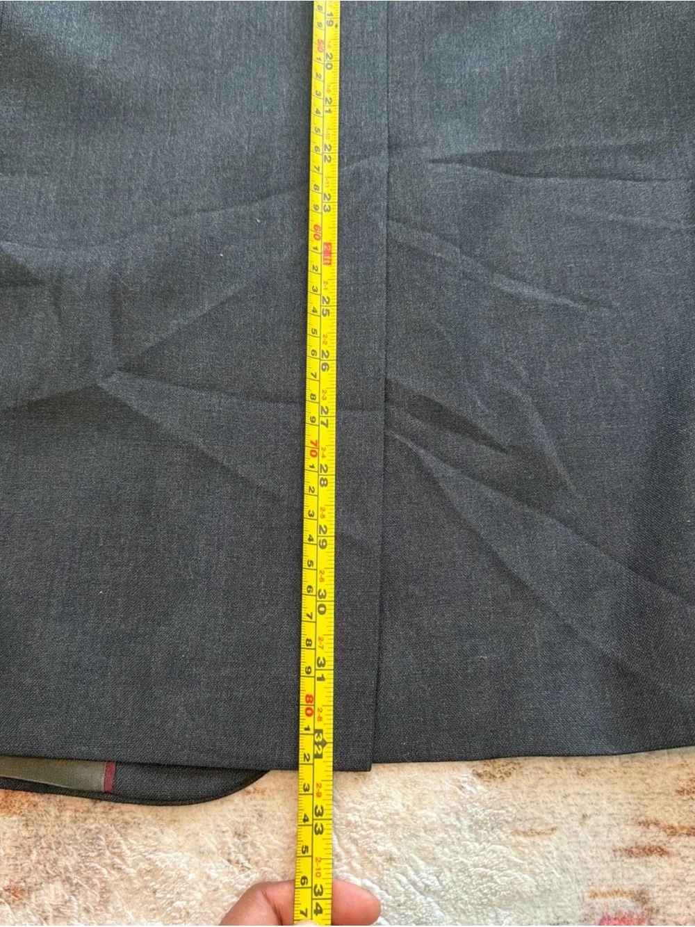 Vintage Stafford Mens Blazer 43R GRAYISH black Coat Jacket.